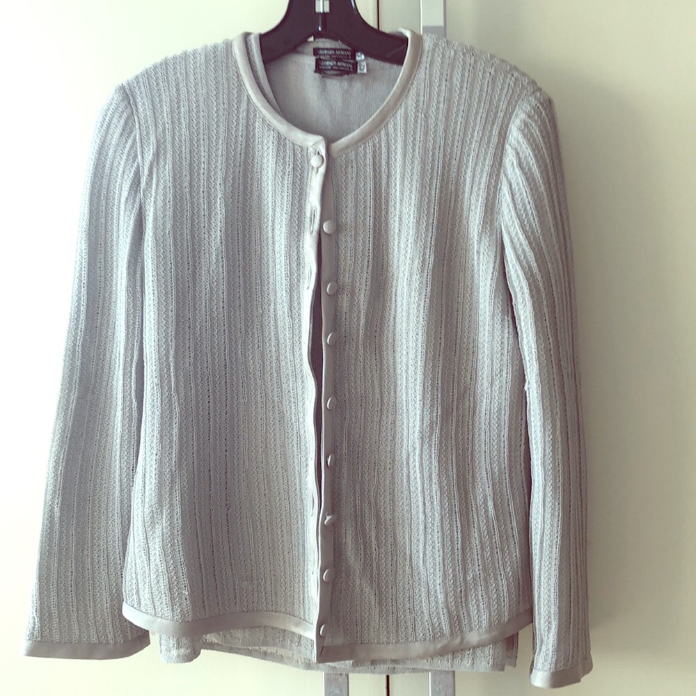 Giorgio Armani knit two piece sweater set